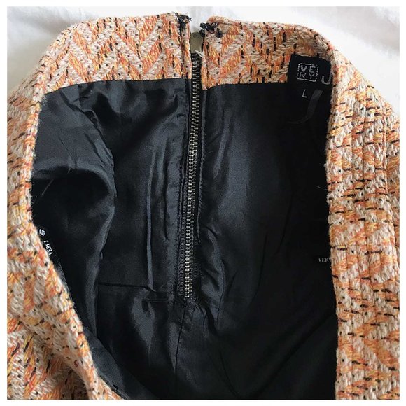 [ VINTAGE ] Herringbone Woven Mini Skirt - Picture 12 of 16